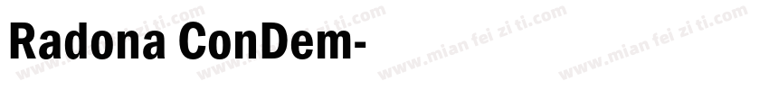 Radona ConDem字体转换